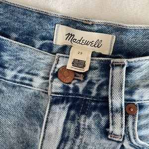 Madewell pleated mom jeans
